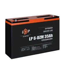 Тяговий свинцево-кислотний акумулятор Logicpower LP 6-DZM-35 Ah  купити в Україні