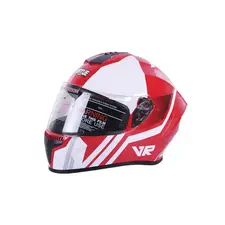 Мотошолом VIRTUE MD-813 червоний з білим size M  купити в Україні