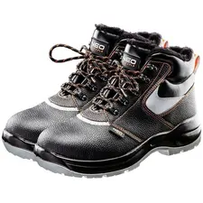 Ботинки рабочие Neo Tools, кожа, ударопоглощение, антипрокол, стальной подносок, S3 SRC, СЕ, р.41(27.3см), черный, фото 