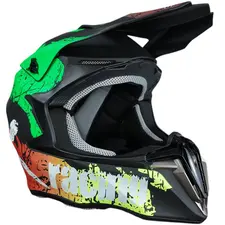 Мотошолом Exdrive EX-806 CRAZY Кросовий Зелено-чорний мат (Розмір L)  купити в Україні