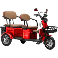 Электротрайк Crosser TR4 Vagon (трехколесный электроскутер) красный 1000w, фото 