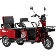 Электротрайк Crosser TR5 Transit (трехколесный электроскутер) красный 1500w, фото 
