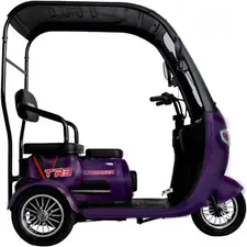 Электротрайк Crosser TR3 (трехколесный электроскутер) фиолетовый 800w, фото 