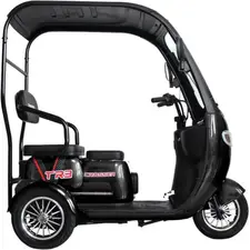 Электротрайк Crosser TR3 (трехколесный электроскутер) черный 800w, фото 