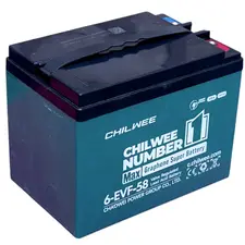Аккумулятор тяговый AGM CHILWEE 6-EVF-58.2 12V58AH, фото 