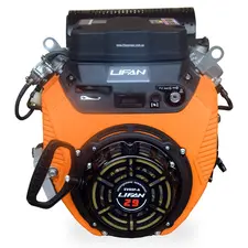 Двигатель LIFAN LF2V80F-А, 29 л.с., бензиновый, вал 25 мм (шпонка), электростартер, фото 