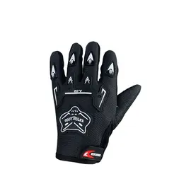 Перчатки кроссовые текстильные, черный A-02 Knighthood black, фото 