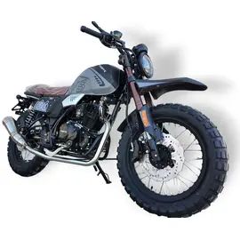 Мотоцикл FORTE FT-250F6 Scrambler (Черно-серый), фото 