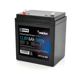 Літій-залізо-фосфатний акумулятор Merlion LiFePO4 12.8V 6AH (4S1P/BMS-5A), (90х70х101(107)) для електротранспорту, 5000 циклів, Q12  купити в Україні