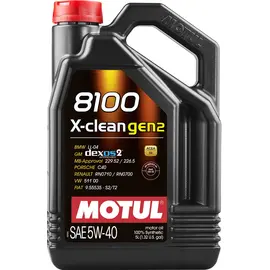 Моторное масло MOTUL 8100 X-clean gen2, 5W40 5 л (109762), фото 
