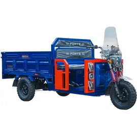 Электротрицикл грузовой FORTE GP-1500-CH (синий) гибрид, фото 
