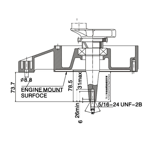  Loncin LC1P92F-1 бензиновый двигатель 12 л.с. вал 25.40 мм .
