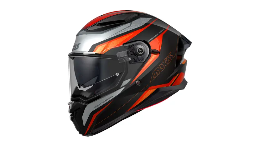 Мотошолом AXXIS PANTHER SV "THORN" size: L (чорно-сіро-помаранчевий матовий)  купити в Україні