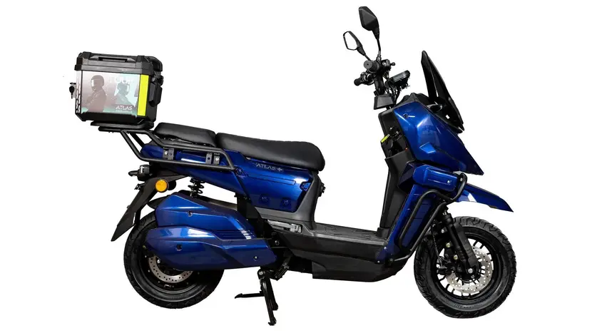 Електроскутер ATLAS Tour Box 2000W (синій) фото 3 купити в Україні