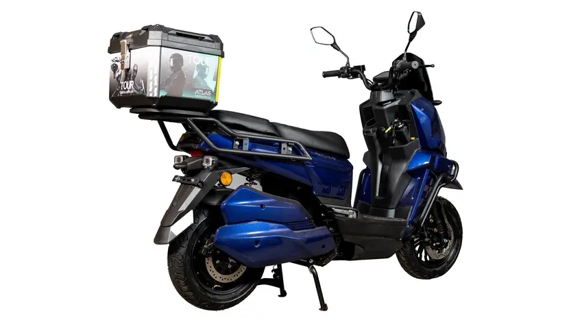 Електроскутер ATLAS Tour Box 2000W (синій) фото 4 купити в Україні