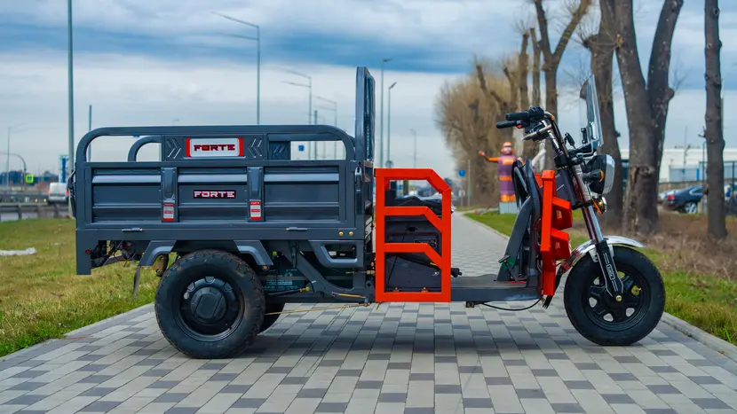 Електротрицикл вантажний FORTE GP-1100-A (сірий) фото 2 купити в Україні