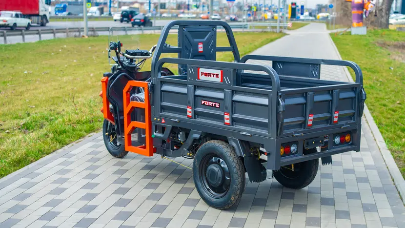 Електротрицикл вантажний FORTE GP-1100-A (сірий) фото 4 купити в Україні
