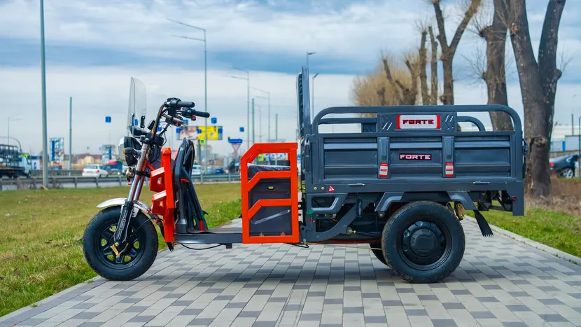 Електротрицикл вантажний FORTE GP-1100-A (сірий) фото 5 купити в Україні