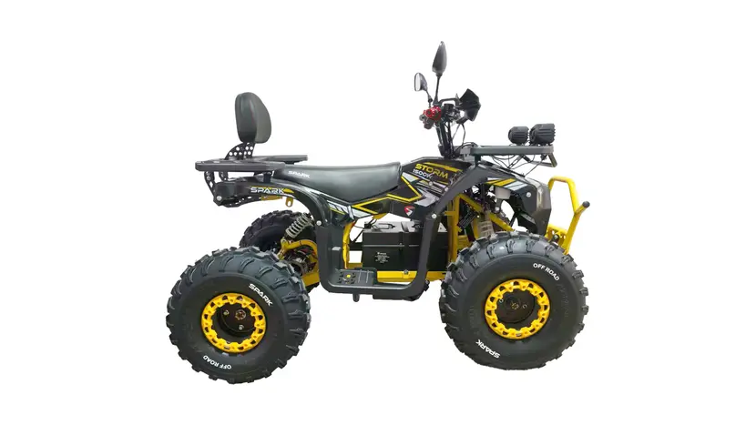 Квадроцикл с электродвигателем Spark Storm 1500w (желтый), фото фото 8