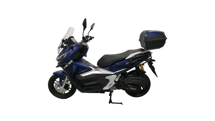 Моторолер Spark SP180S-25 (сріблясто-синій) фото 3 купити в Україні