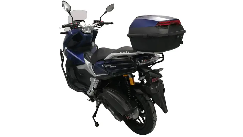 Моторолер Spark SP180S-25 (сріблясто-синій) фото 4 купити в Україні