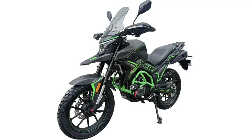 Мотоцикл Spark SP300T-2 (TEKKEN 300 dual sport) (черный с зеленым), фото фото 3