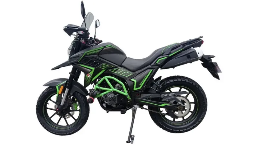 Мотоцикл Spark SP300T-2 (TEKKEN 300 dual sport) (черный с зеленым), фото фото 8