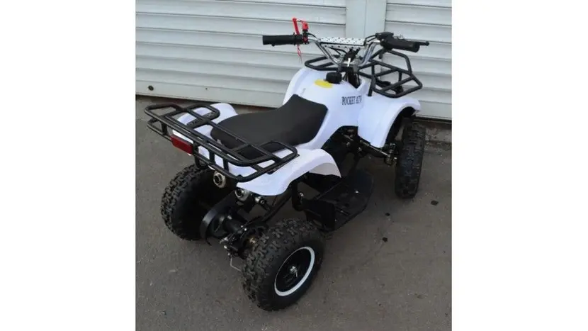 Квадроцикл Pocket ATV 2T 65cc кікстартер-електростартер (білий) фото 3 купити в Україні