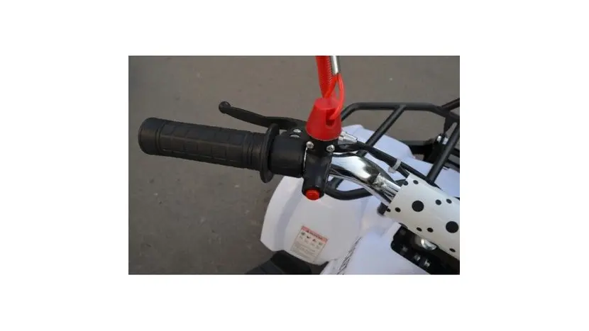 Квадроцикл Pocket ATV 2T 65cc кікстартер-електростартер (білий) фото 8 купити в Україні