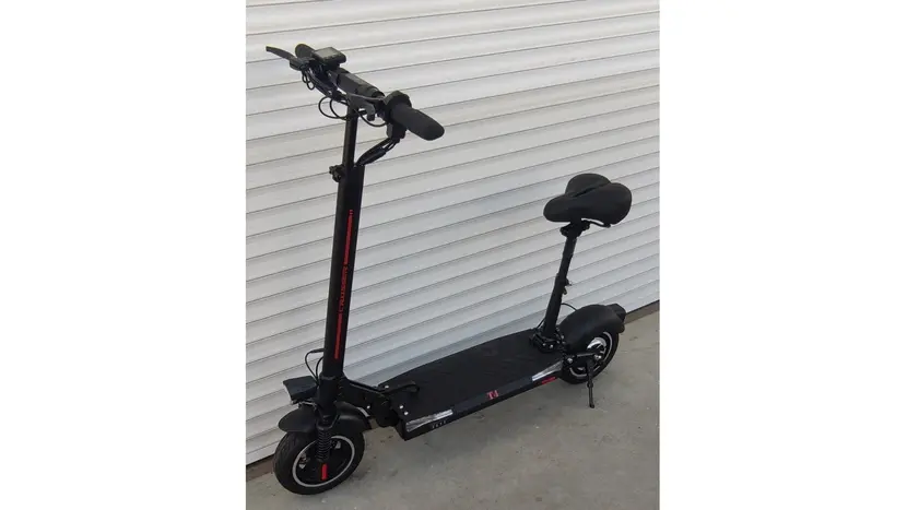Электросамокат Crosser T4 (1000 Вт; 48 В; 12,5 А/ч), колёса 10" квадрат спидометр + сиденье, фото фото 8