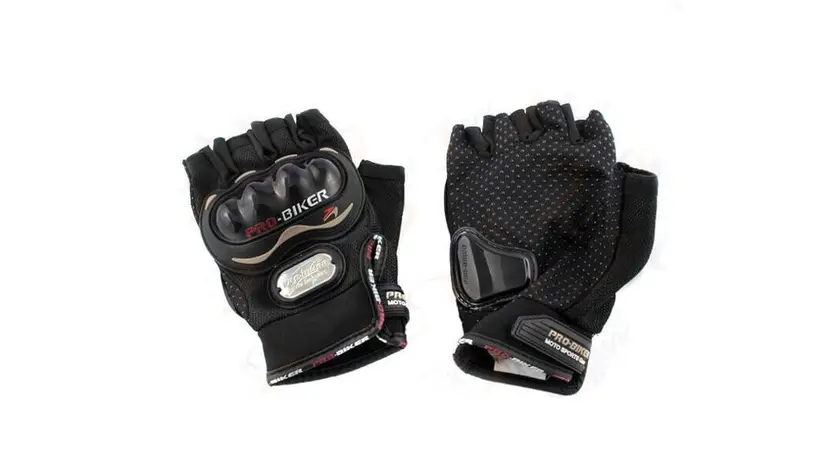 Перчатки мотоциклетные PRO BIKER без пальцев XL-Черные, фото фото 2