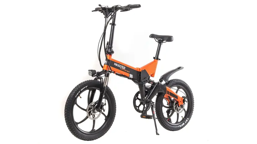 Электрический велосипед Maxxter RUFFER MAX 20" (чёрно-оранжевый), фото фото 2