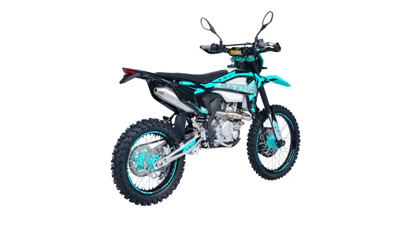 Мотоцикл Kovi Max 300 Motard чорно-бірюзовий фото 4 купити в Україні