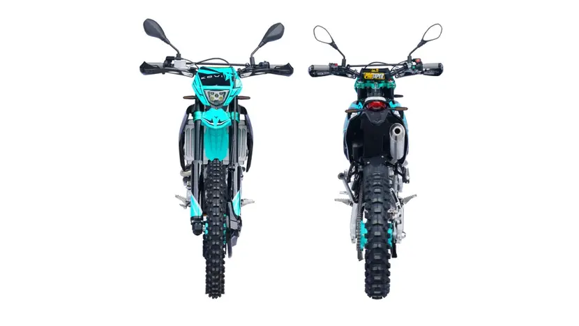 Мотоцикл Kovi Max 300 Motard чорно-бірюзовий фото 5 купити в Україні