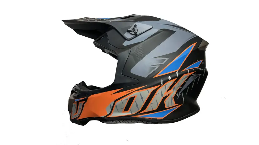 Мотошолом EXdrive EX-806 Glossy Orange розмір S фото 3 купити в Україні