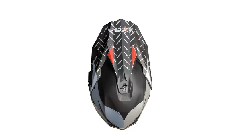 Мотошолом EXdrive EX-806 Matt Red розмір S фото 4 купити в Україні