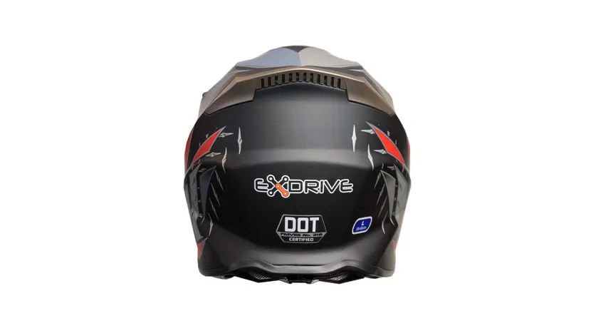 Мотошолом EXdrive EX-806 Matt Red розмір S фото 5 купити в Україні