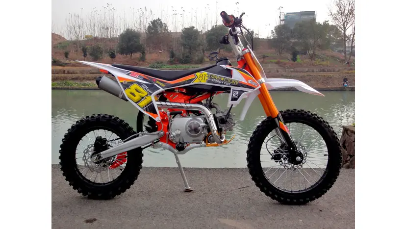 Питбайк PRB MX 125cc кикстартер (оранжевый), фото фото 2