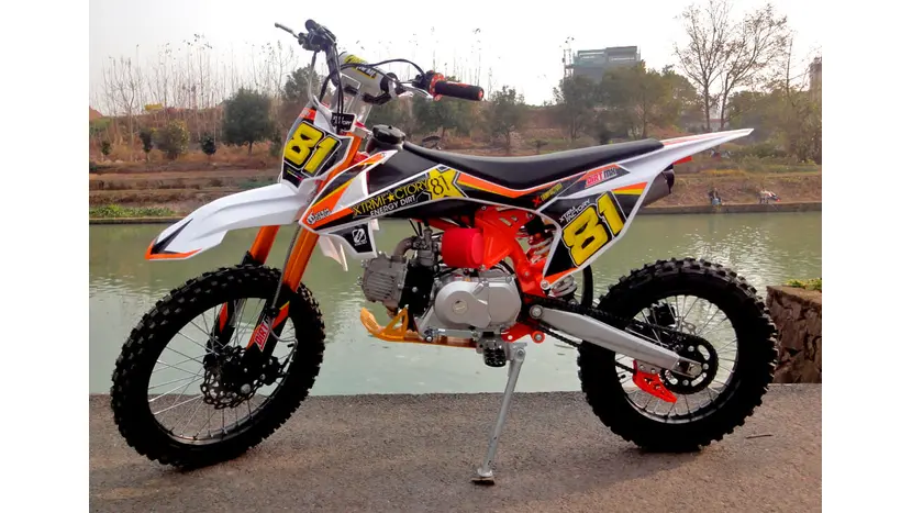 Питбайк PRB MX 125cc кикстартер (синий), фото фото 3