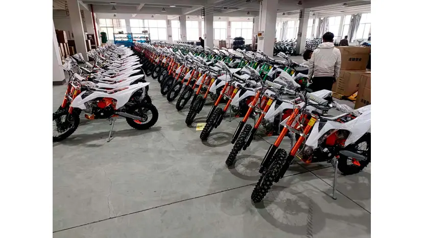 Питбайк PRB MX 125cc кикстартер (оранжевый), фото фото 4