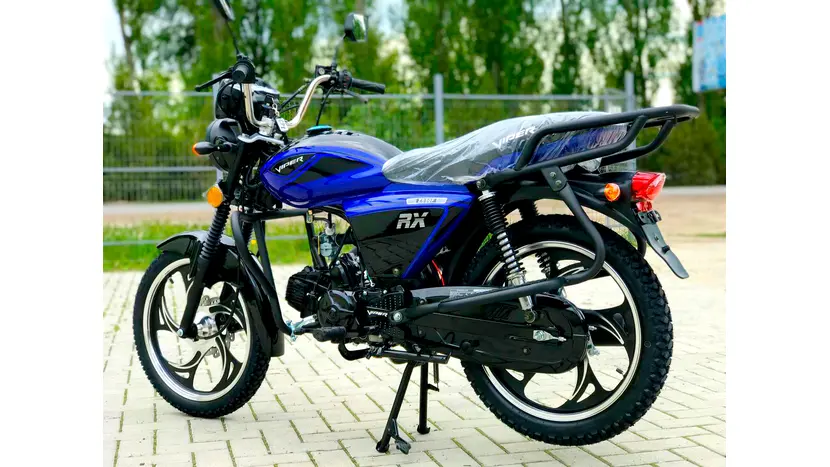 Мопед Viper V125P ALPHA RX (чорно/синій) фото 3 купити в Україні