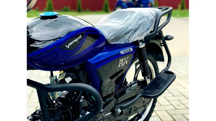 Мопед Viper V125P ALPHA RX (чорно/синій) фото 5 купити в Україні