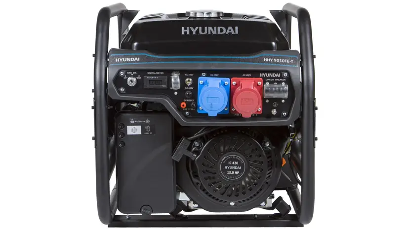 Бензиновый генератор Hyundai HHY 9050FE-T, универсальный 1/3 (230/380 В), 6.5 кВт, фото фото 2