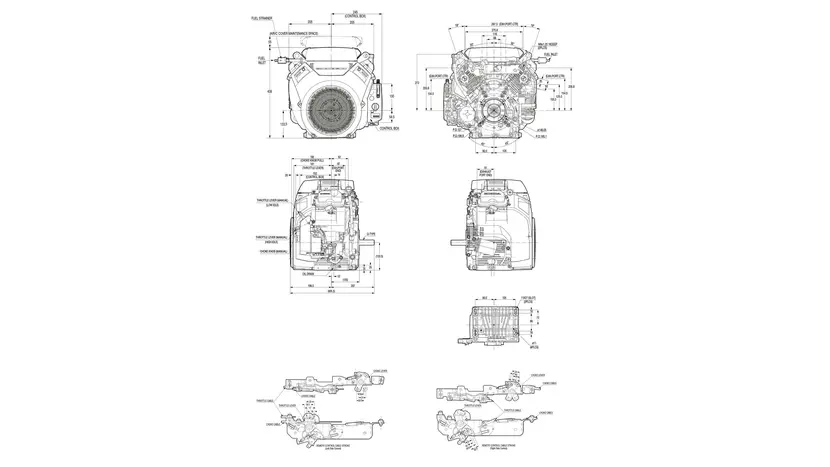 Двигун Honda GX690 TX F4 OH, 24 к.с., бензиновий, вал 28.5 мм (шпонка), електростартер фото 5 купити в Україні