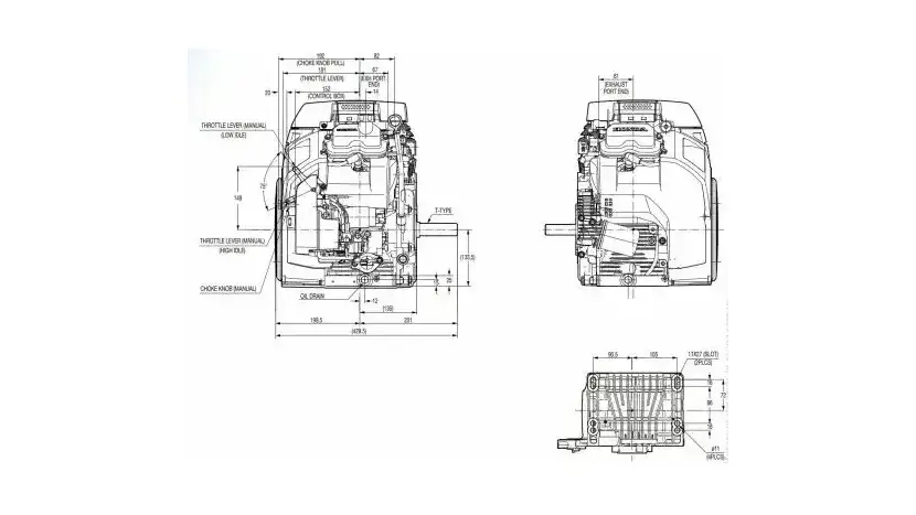 Двигун Honda GX690 TX F4 OH, 24 к.с., бензиновий, вал 28.5 мм (шпонка), електростартер фото 4 купити в Україні