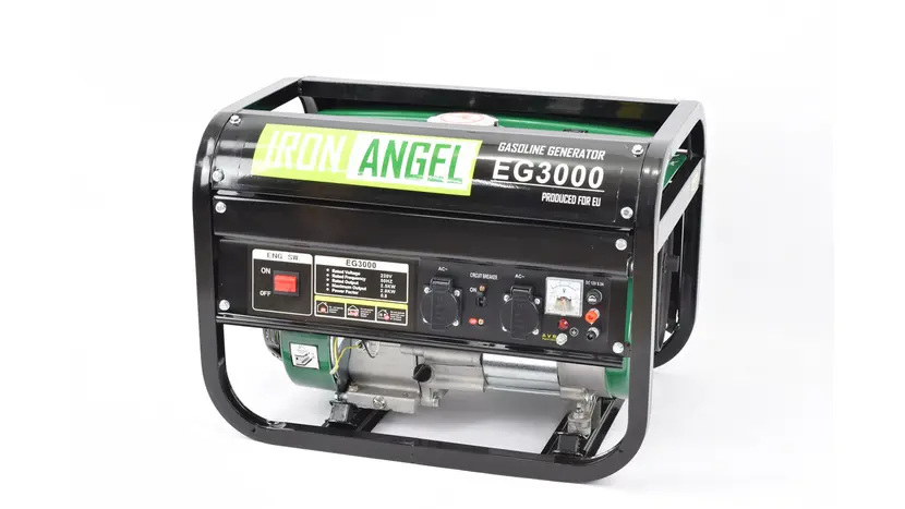 Бензиновый генератор Iron Angel EG 3000, однофазный (230 В), 2.8 кВт, фото фото 2
