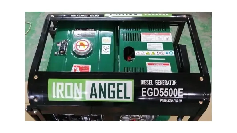 Дизельный генератор Iron Angel EGD 5500 E, однофазный (230 В), 5.5 кВт, фото фото 3