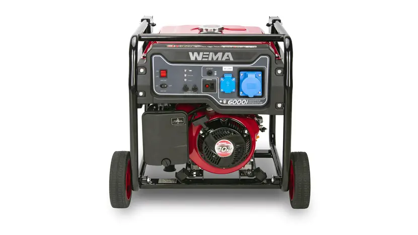 Бензиновий інверторний генератор Weima WM6000i, однофазний (230 В), 5.5 кВт фото 2 купити в Україні