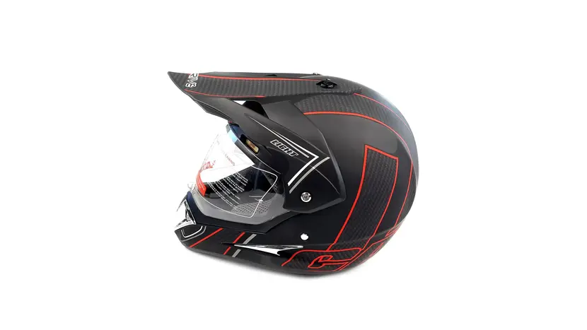 Мотошолом Exdrive EX-803 мотард жовто-чорний мат (розмір M) фото 4 купити в Україні