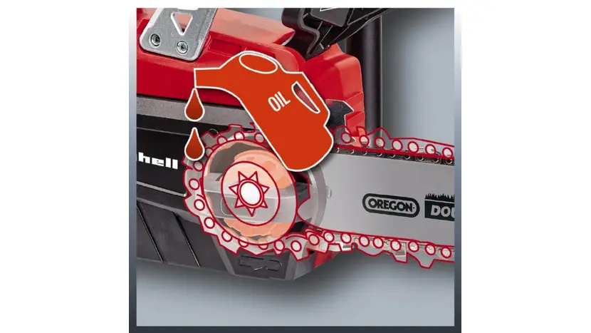 Пила ланцюгова акумуляторна Einhell GE-LC 18 Li Kit, шина 25см, PXC, 18 В, 1х3Ач, 4.3м/с, 2.97кг фото 8 купити в Україні